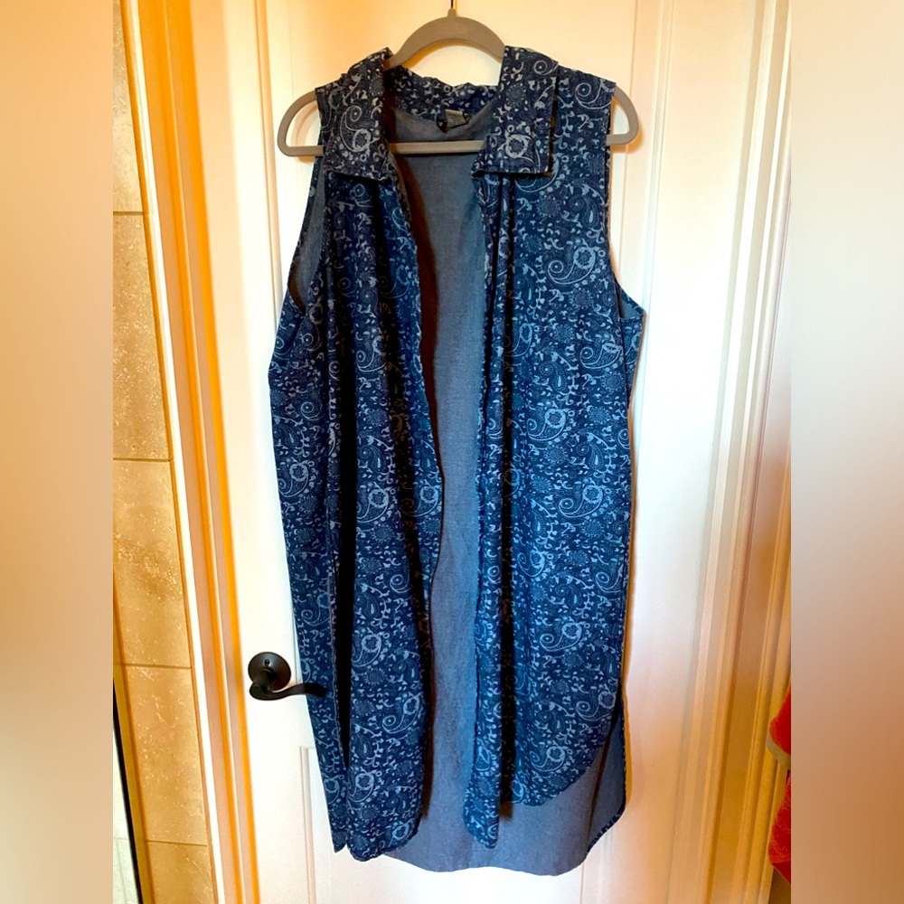 New Direction Sleeveless Duster 3X